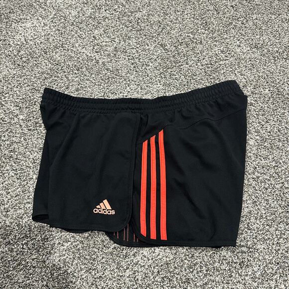 ADIDAS Women's Black Coral Stripe Shorts, XL - Pre-loved, Excellent Condition - Picture 5 of 7
